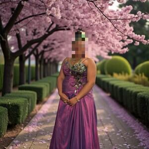 Precious Formals Purple Prom Dress